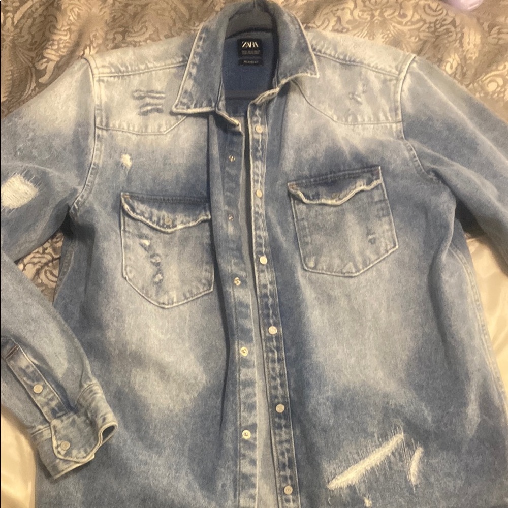 Zara Blue Denim Jacket